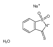 1,1-dioxo-1λ6-benz[d]isothiazole-3-thione, compound of sodium-salt with sodium hydroxide