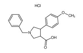 trans-1-Benzyl-4-(4-methoxyphenyl)pyrrolidine-3-carboxylic acid