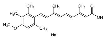 2,4,6,8-Nonatetraenoic acid, 9-(4-methoxy-2,3,6-trimethylphenyl)-3,7-dimethyl-, sodium salt , (2E,4E,6E,8E)-