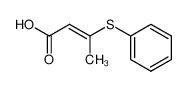 3-phenylsulfanyl-crotonic acid of melting point 157-158 degree