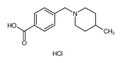 Benzoic acid, 4-​[(4-​methyl-​1-​piperidinyl)​methyl]​-​, hydrochloride (1:1)