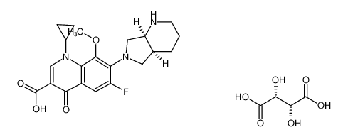 moxifloxacin tartaric acid