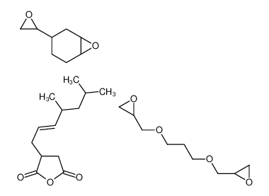 3-[(E)-4,6-dimethylhept-2-enyl]oxolane-2,5-dione,2-[3-(oxiran-2-ylmethoxy)propoxymethyl]oxirane,4-(oxiran-2-yl)-7-oxabicyclo[4.1.0]heptane