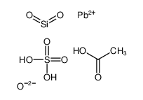 acetic acid,dioxosilane,lead(2+),oxygen(2-),sulfuric acid