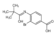3-Bromo-4-pivalamidobenzoic acid
